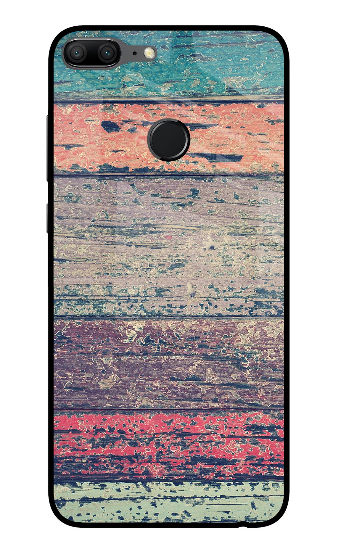 Colourful Wall Honor 9 Lite Glass Case Back Cover by Casekaro
