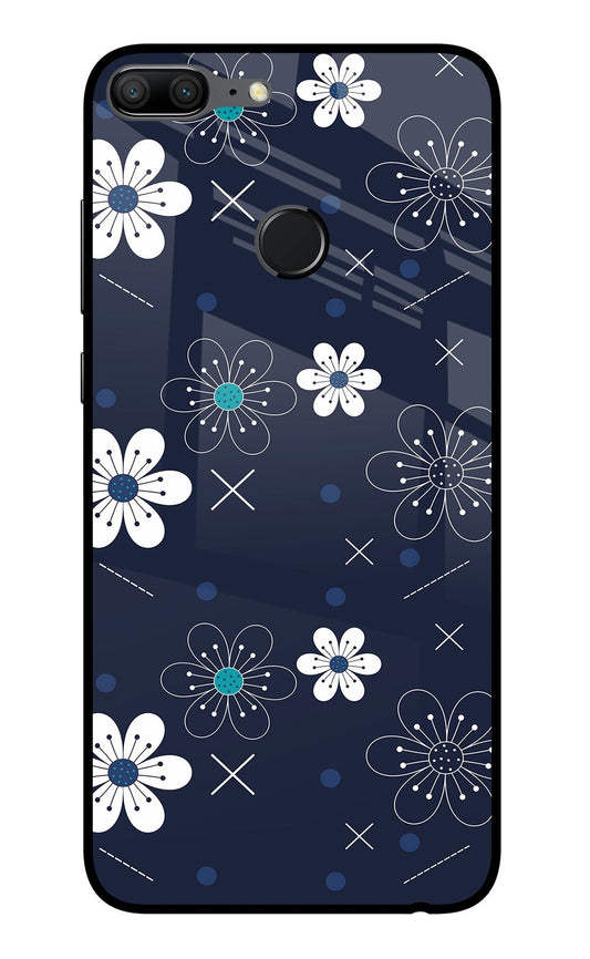 Flowers Honor 9 Lite Glass Case