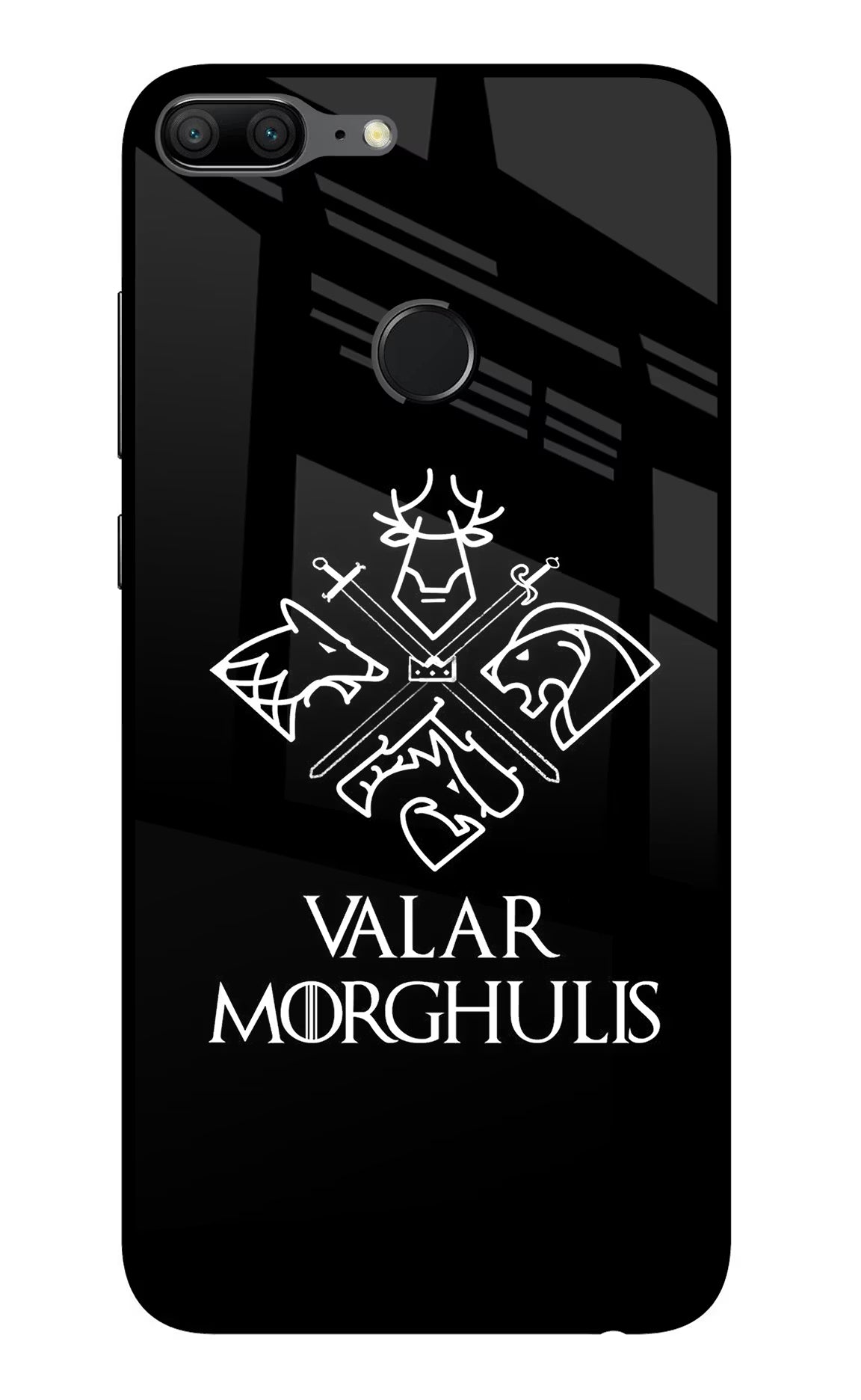 Valar Morghulis | Game Of Thrones Honor 9 Lite Glass Case Back Cover by Casekaro