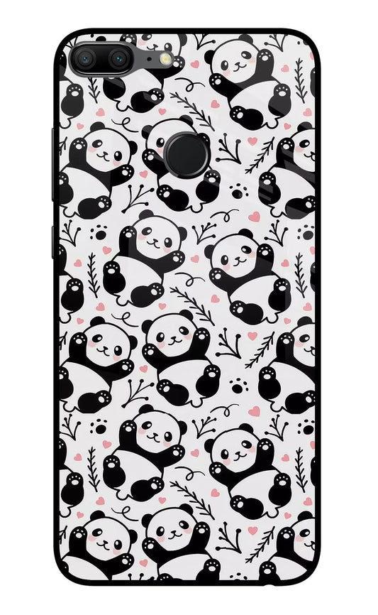 Cute Panda Honor 9 Lite Glass Case
