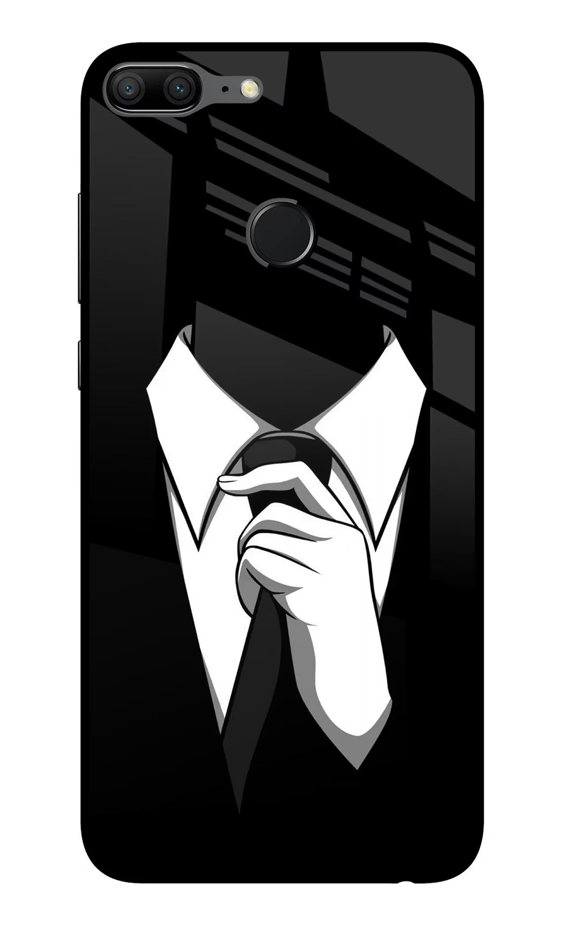 Black Tie Honor 9 Lite Glass Case Back Cover by Casekaro