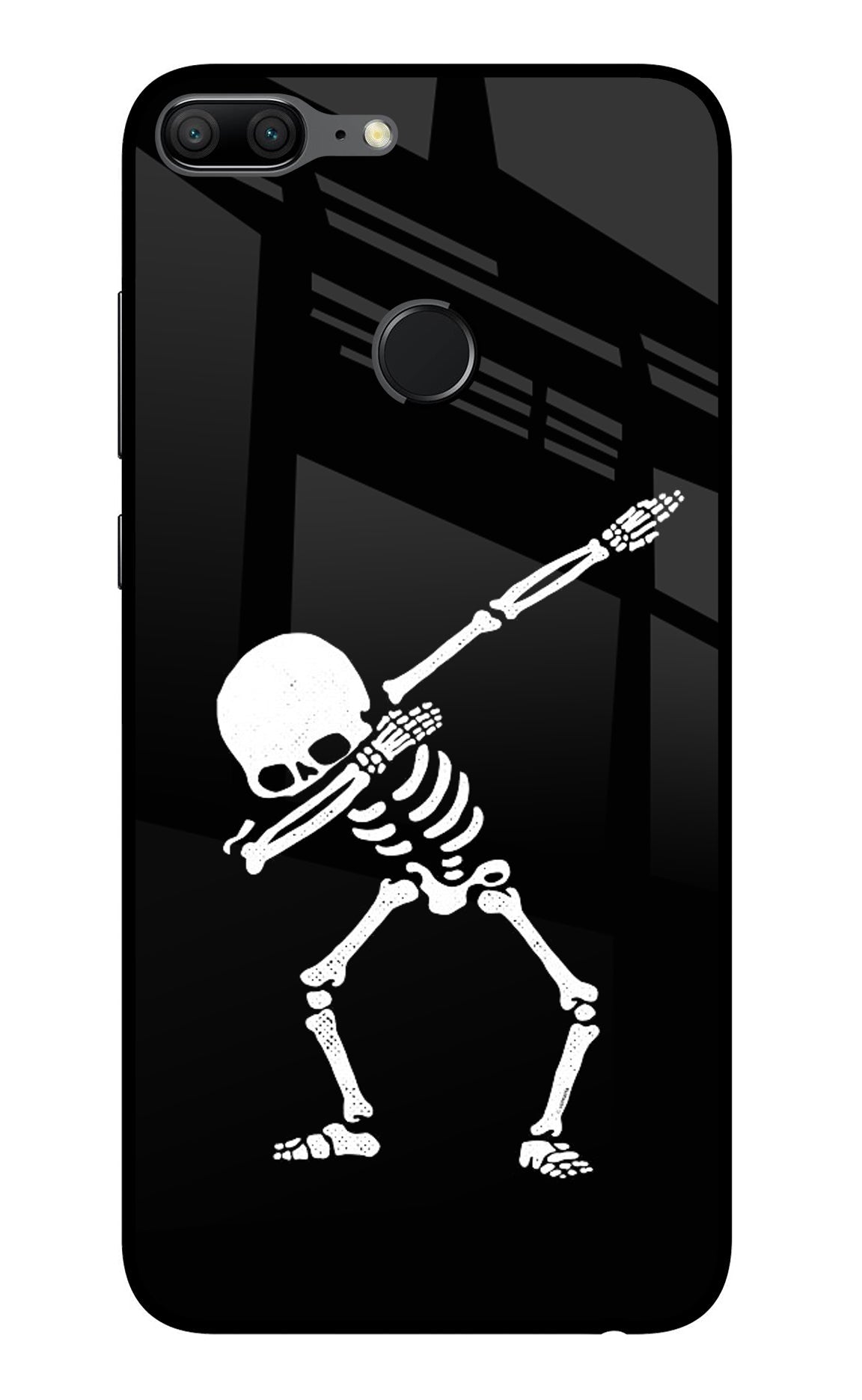 Dabbing Skeleton Art Honor 9 Lite Back Cover