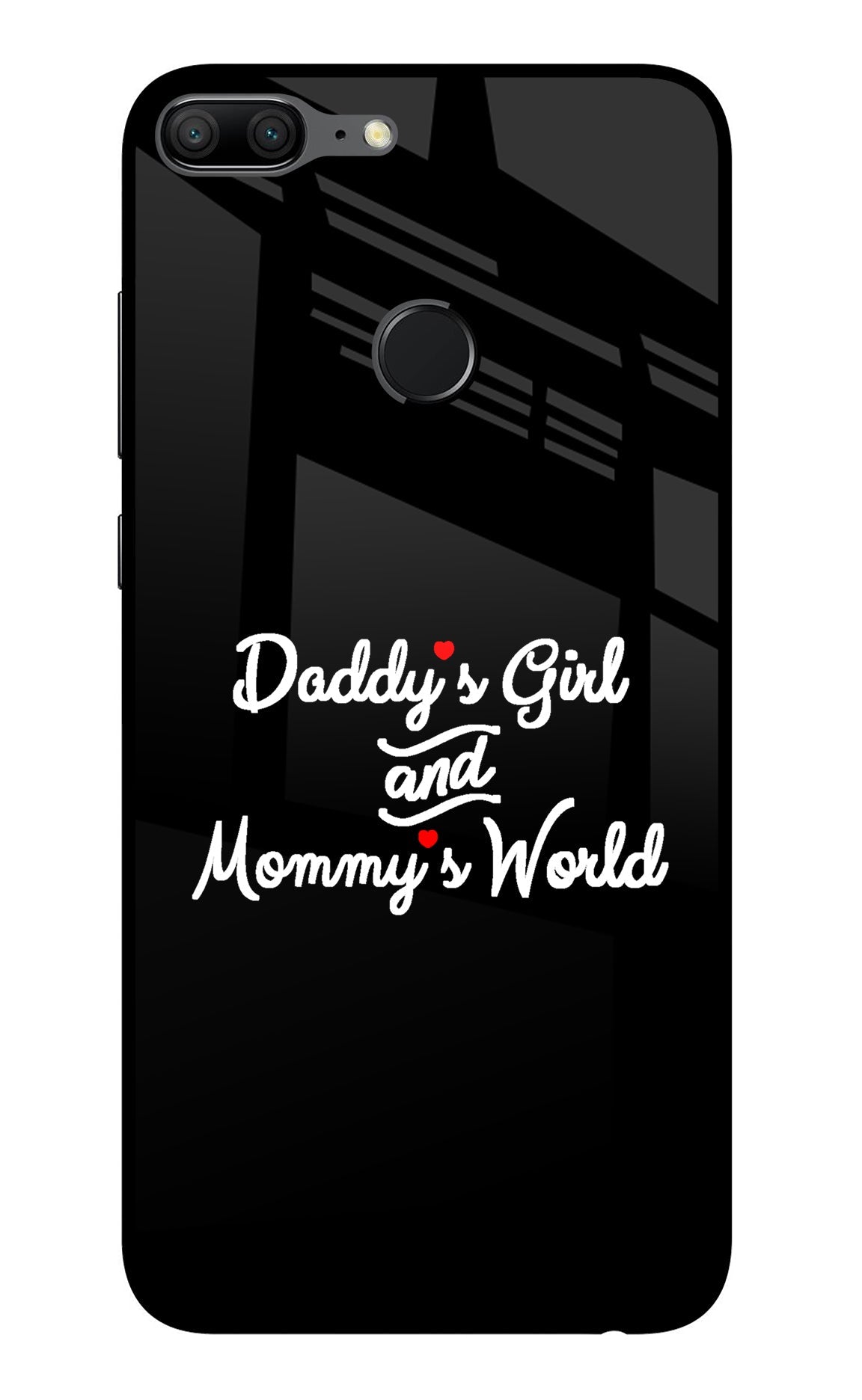 Daddy's Girl and Mommy's World Honor 9 Lite Glass Case
