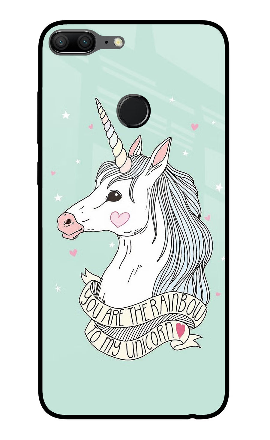 Unicorn Wallpaper Honor 9 Lite Back Cover, Glass case