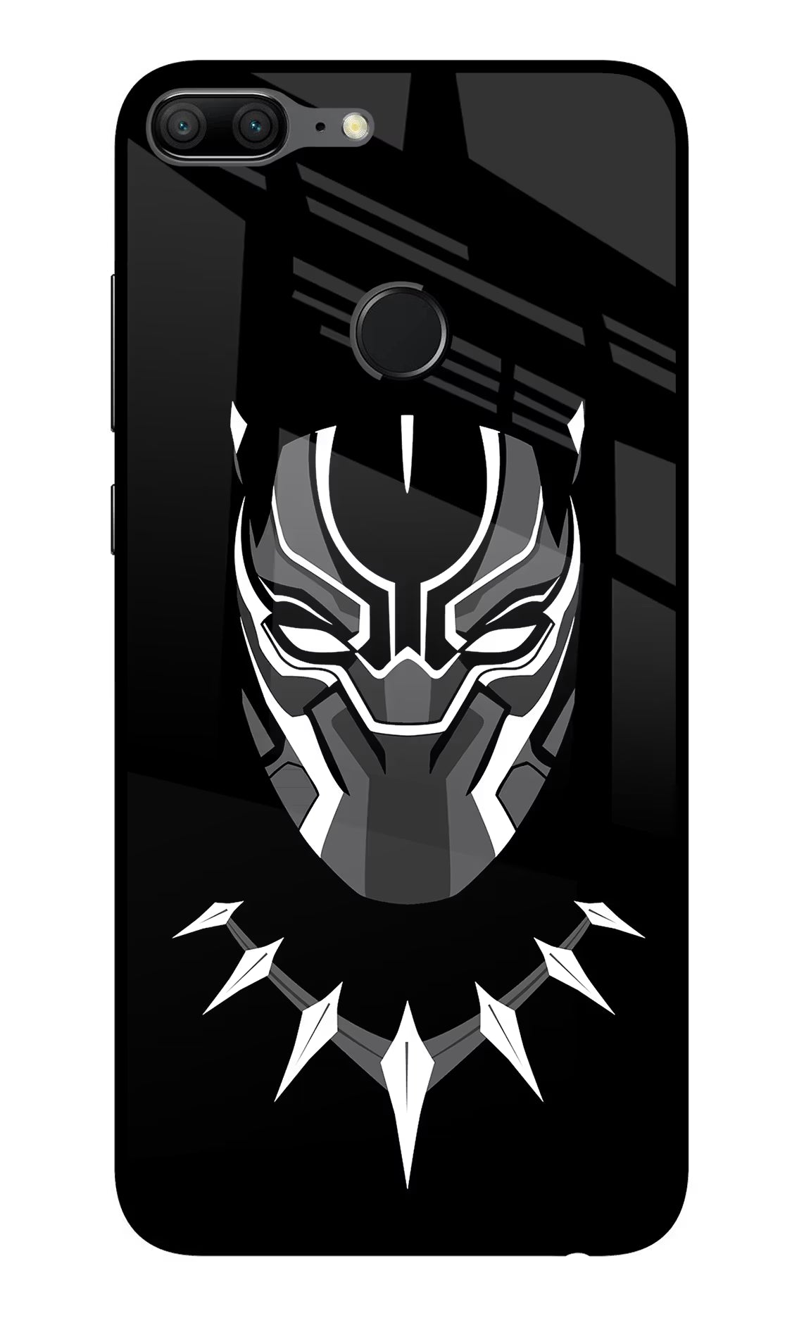 Black Panther Honor 9 Lite Glass Case Back Cover by Casekaro