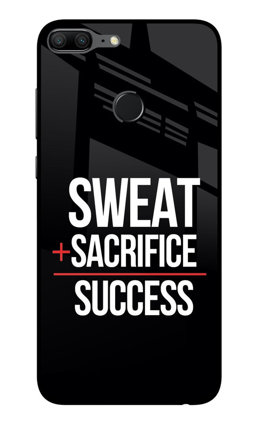 Sweat Sacrifice Success Honor 9 Lite Glass Case