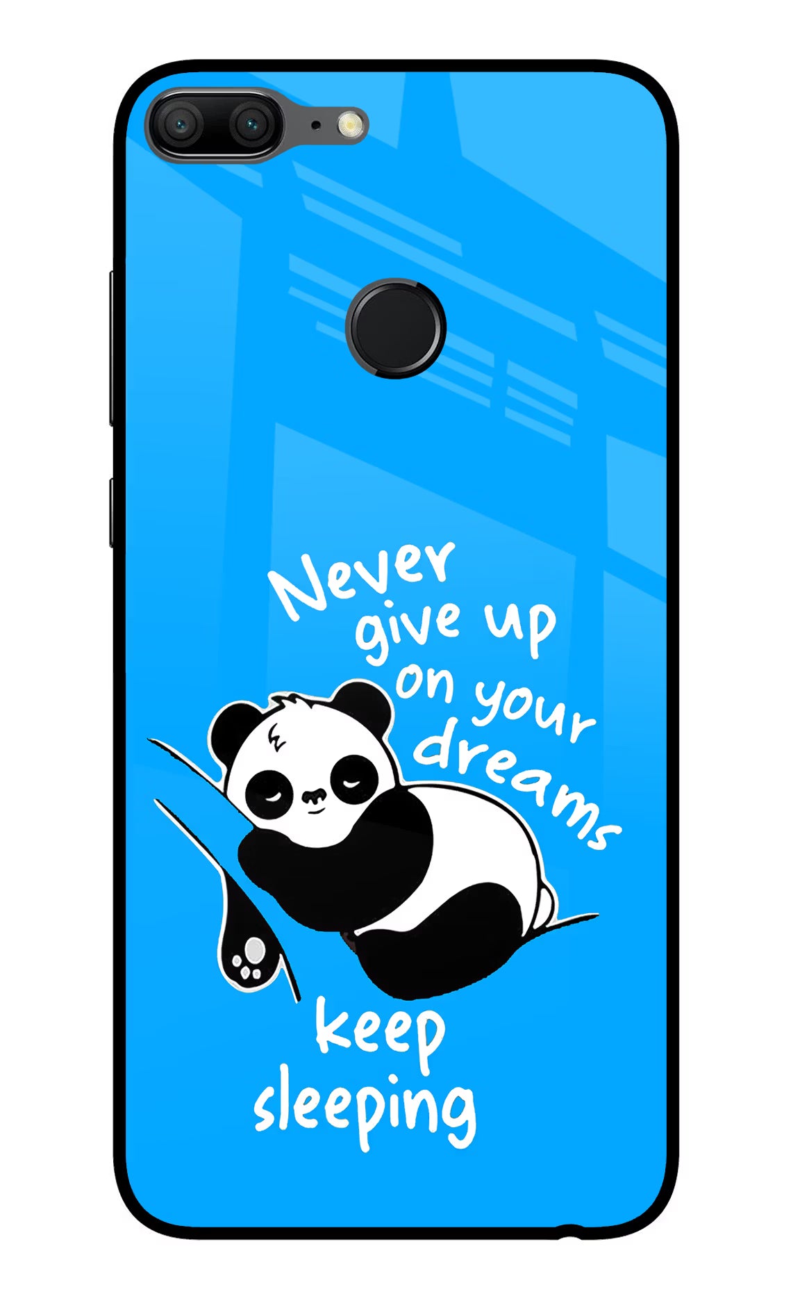 Keep Sleeping Honor 9 Lite Glass Case Back Cover by Casekaro