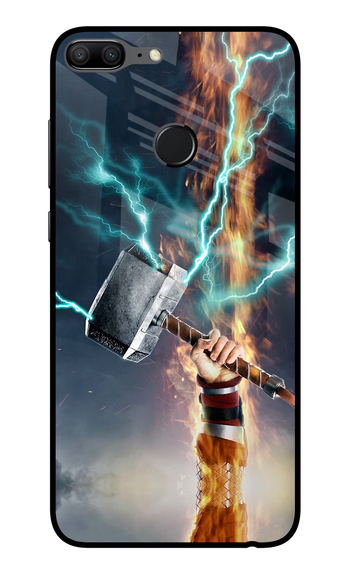 Thor Hammer Mjolnir Honor 9 Lite Glass Case