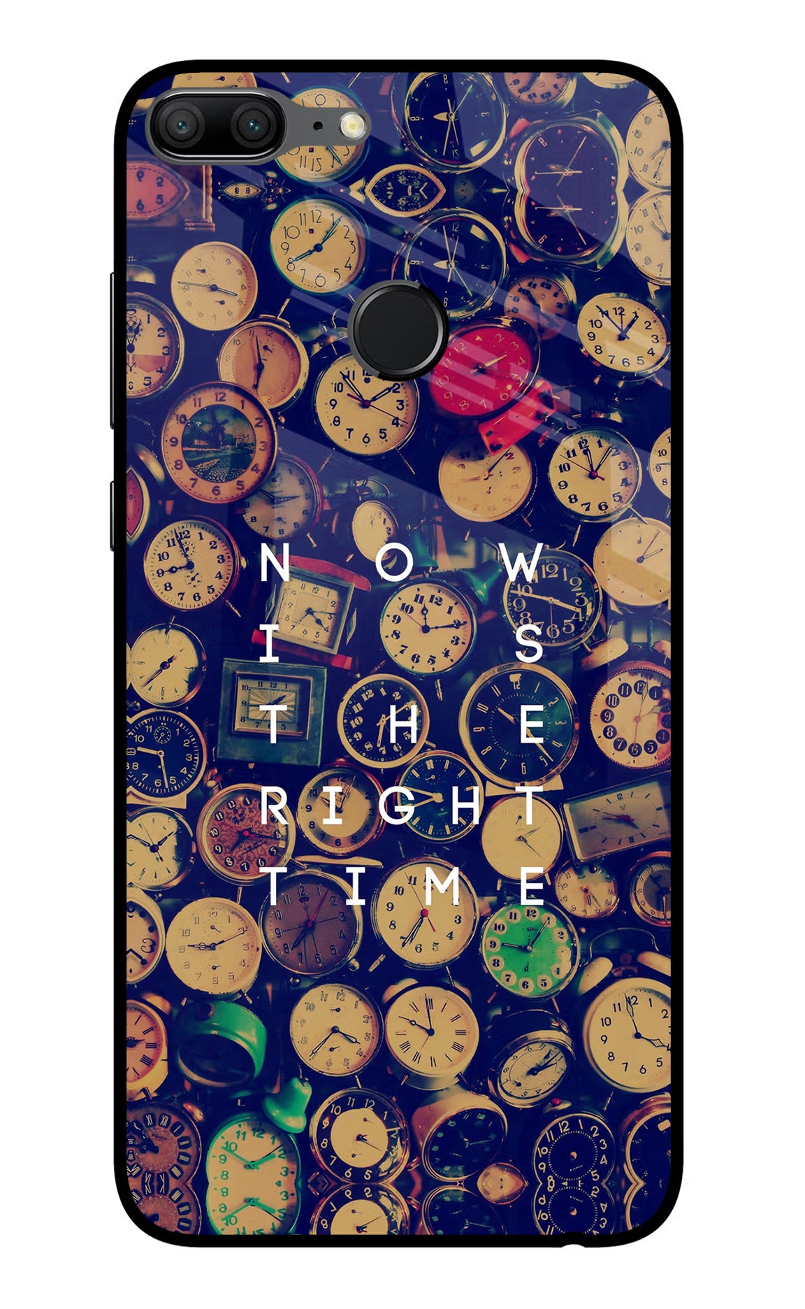 Now is the Right Time Quote Honor 9 Lite Glass Case