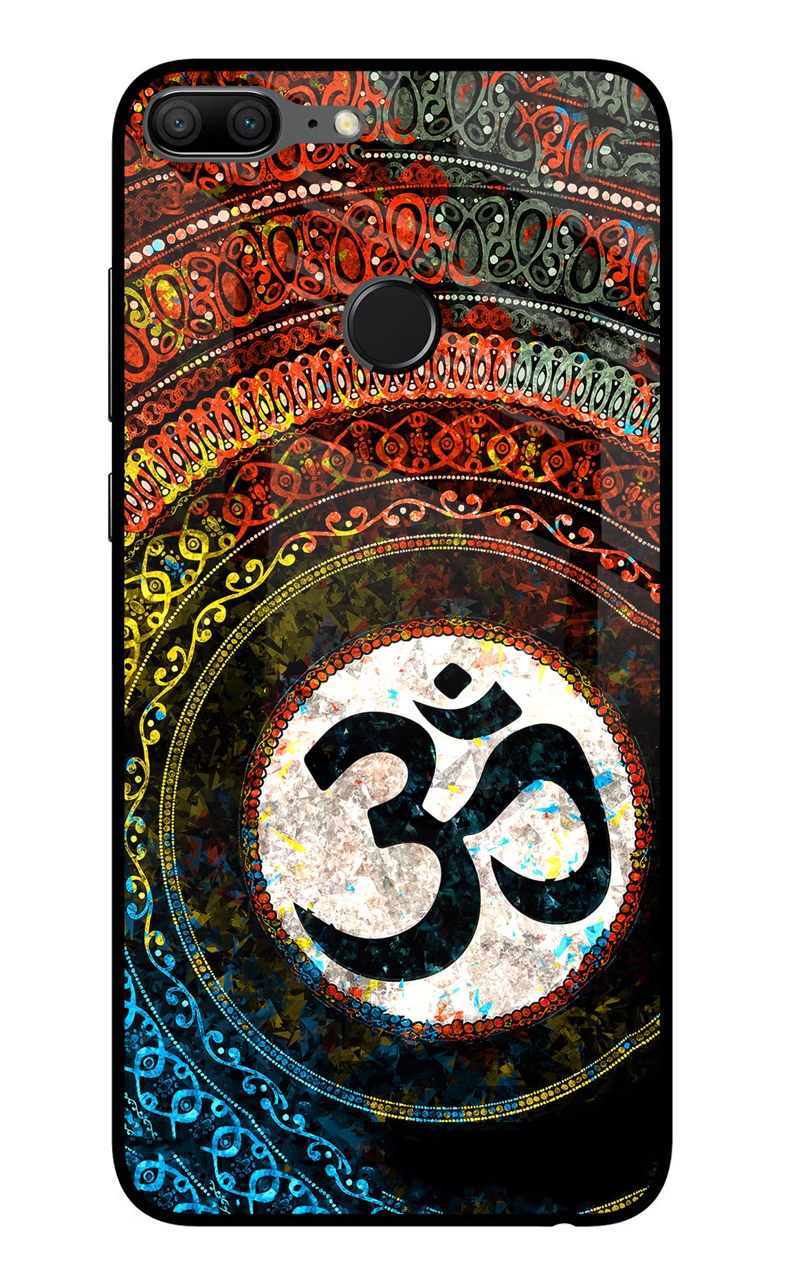 Om Cultural Honor 9 Lite Glass Case Back Cover by Casekaro