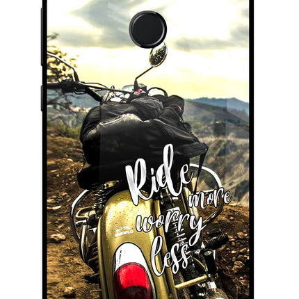 Ride More Worry Less Honor 9 Lite Glass Case