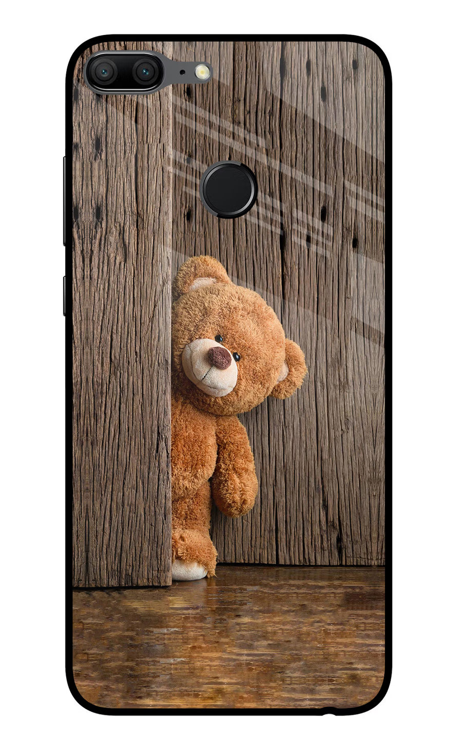 Teddy Wooden Honor 9 Lite Back Cover, Glass case