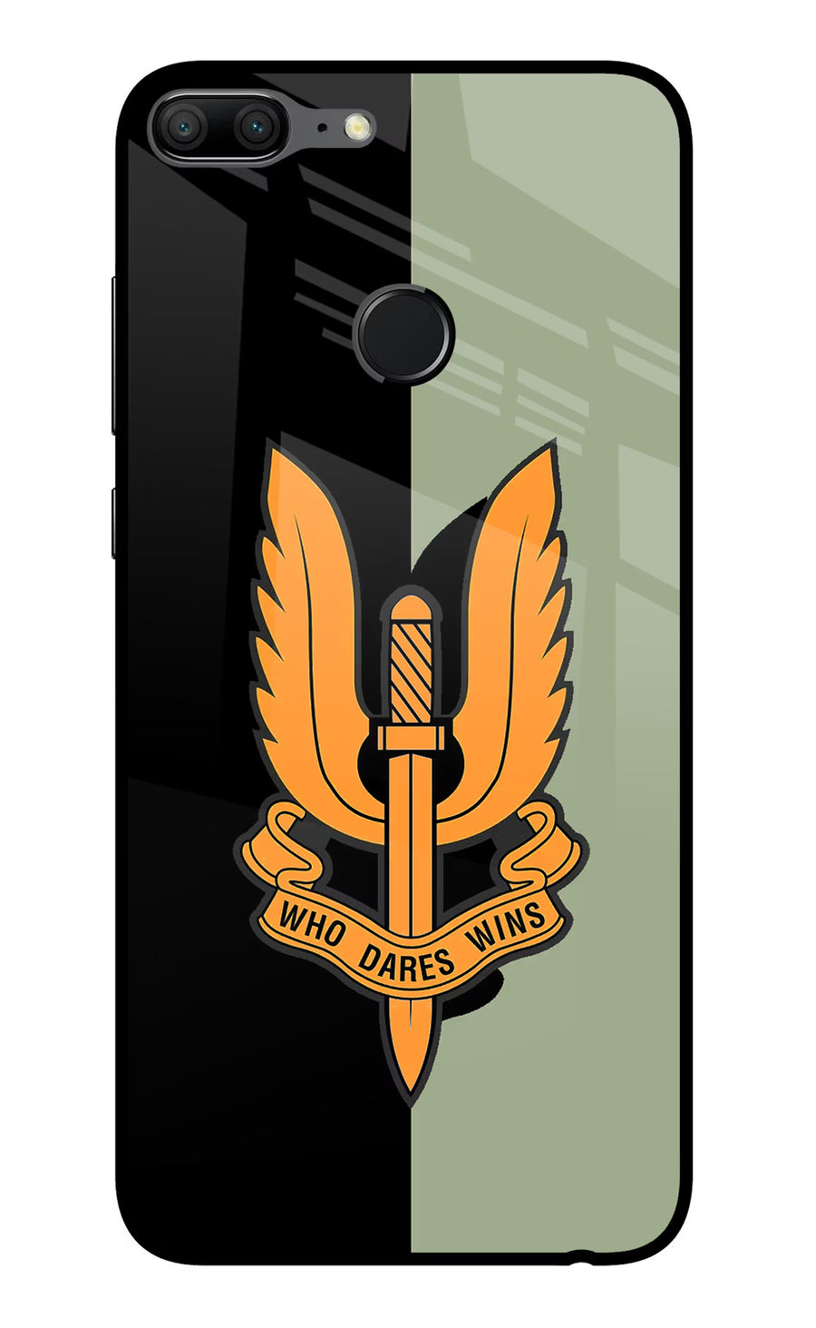 Balidan Logo Honor 9 Lite Back Cover, Glass case