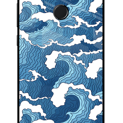 Blue Waves Honor 9 Lite Glass Case
