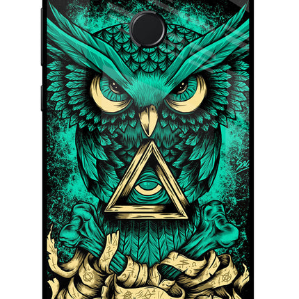 Green Owl Honor 9 Lite Glass Case