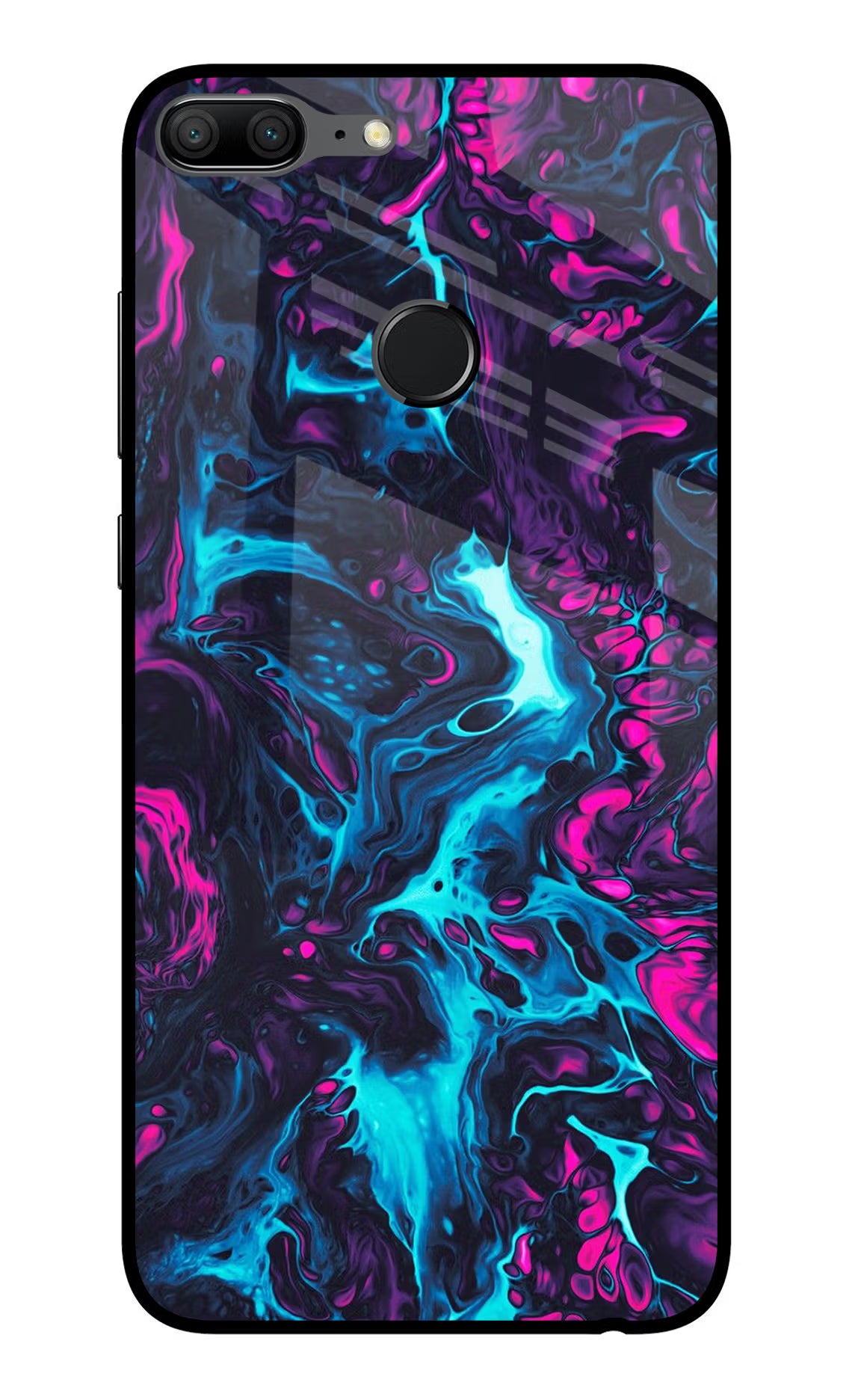 Abstract Honor 9 Lite Glass Case Back Cover by Casekaro