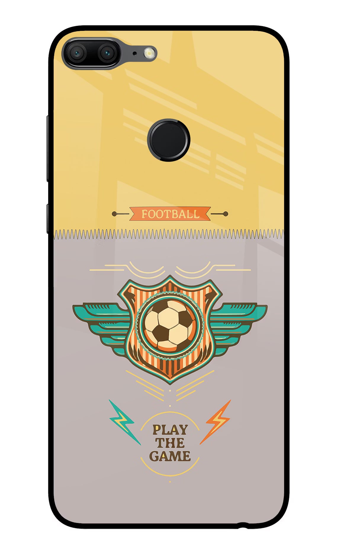Football Honor 9 Lite Glass Case Back Cover by Casekaro