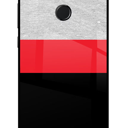 Tri Color Pattern Honor 9 Lite Glass Case