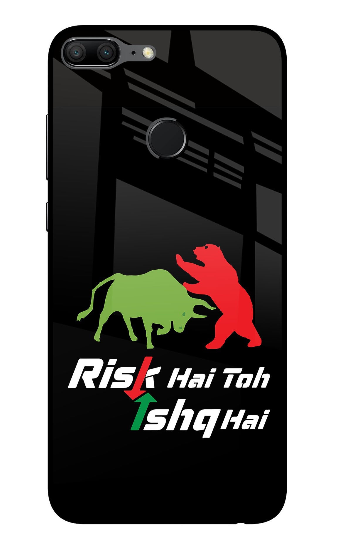 Risk Hai Toh Ishq Hai Honor 9 Lite Glass Case