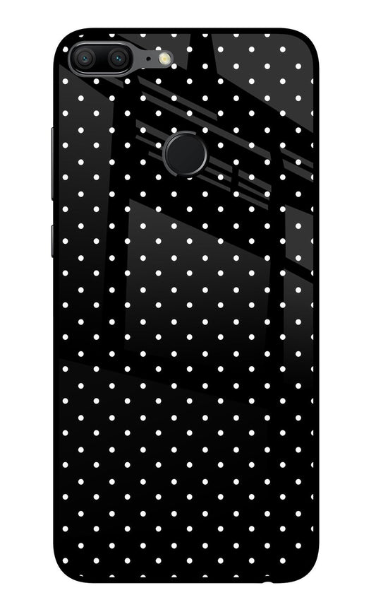 White Dots Honor 9 Lite Glass Case