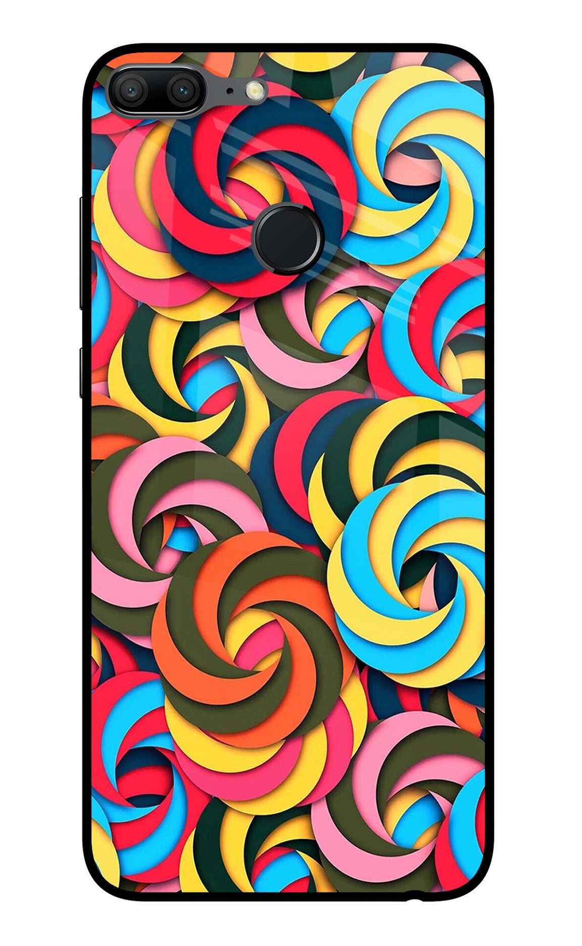 Spiral Pattern Honor 9 Lite Glass Case