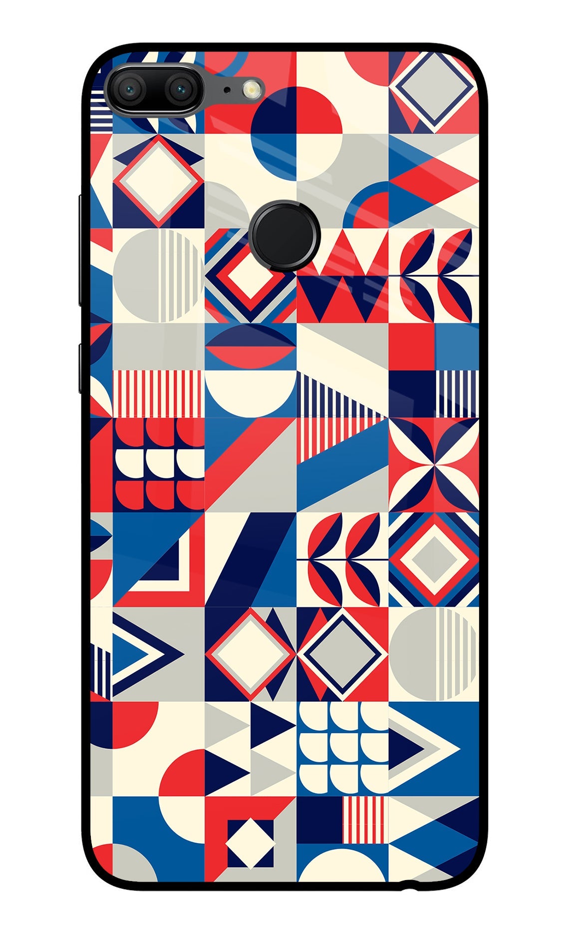 Colorful Pattern Honor 9 Lite Glass Case
