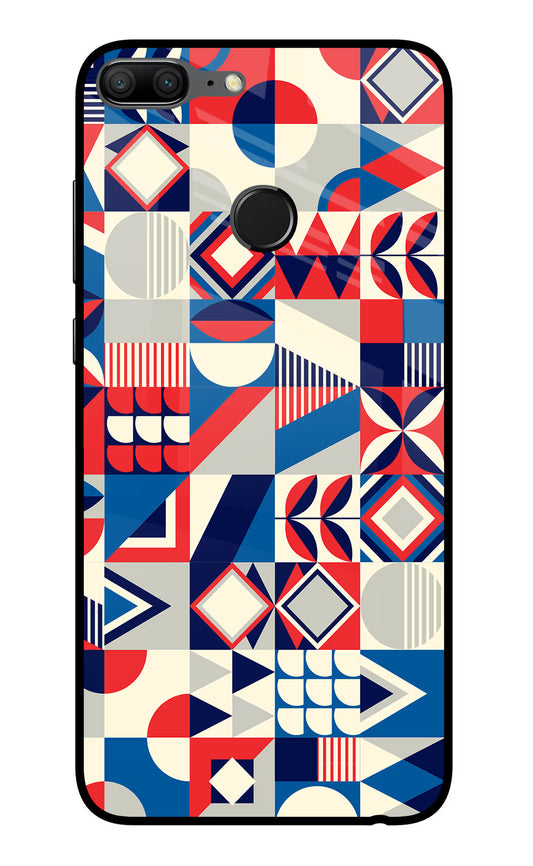 Colorful Pattern Honor 9 Lite Glass Case