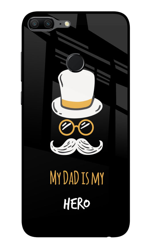 My Dad Is My Hero Honor 9 Lite Glass Case