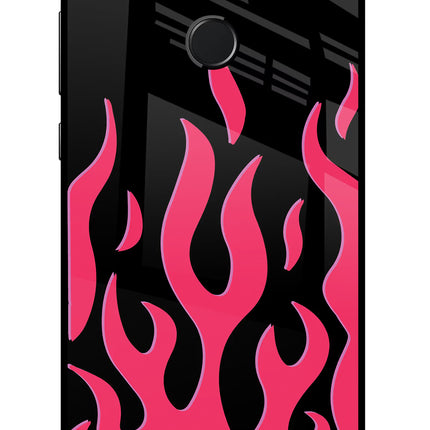 Fire Flames Honor 9 Lite Glass Case