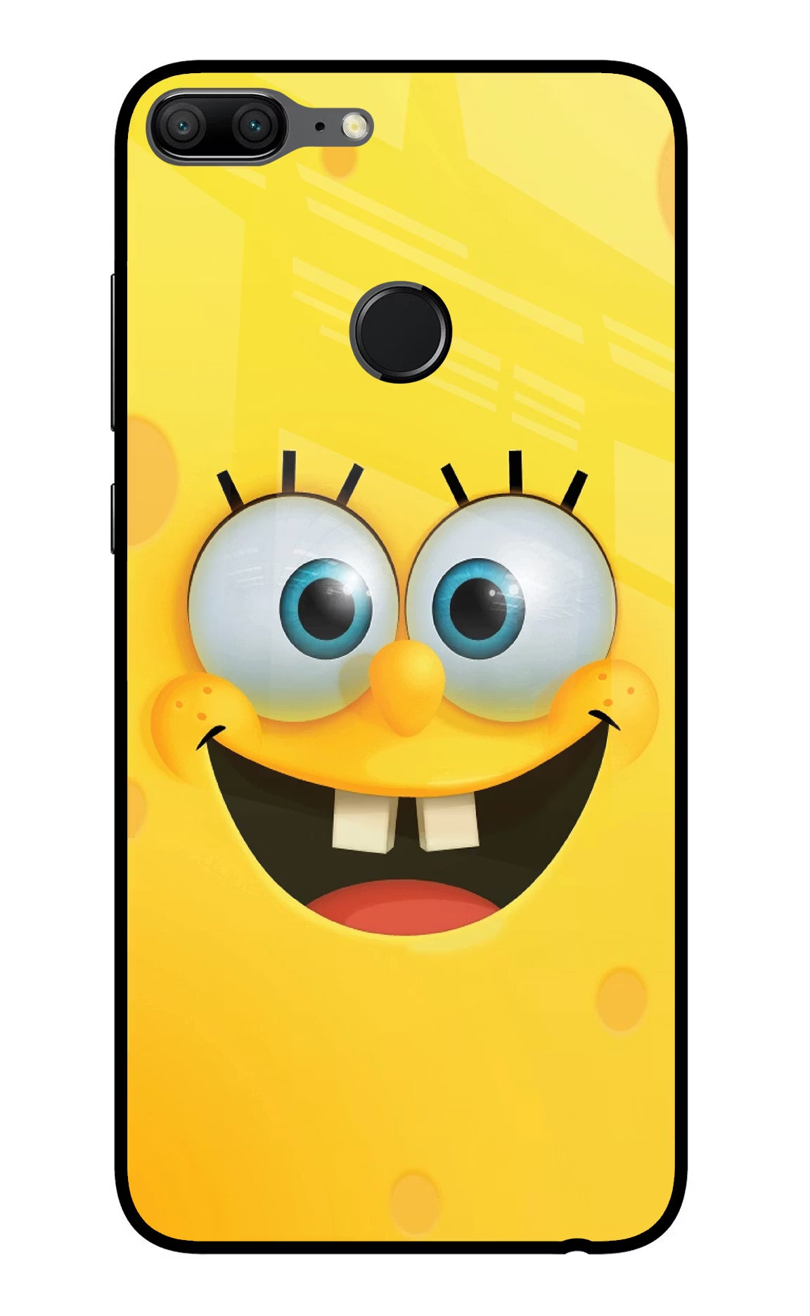 Sponge 1 Honor 9 Lite Glass Case Back Cover by Casekaro