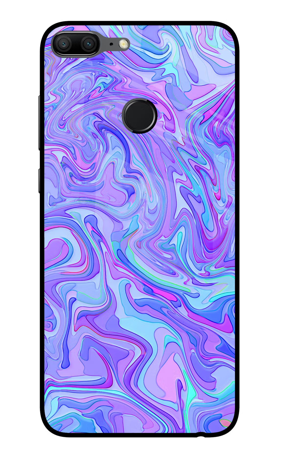 Glitter Honor 9 Lite Glass Case Back Cover by Casekaro