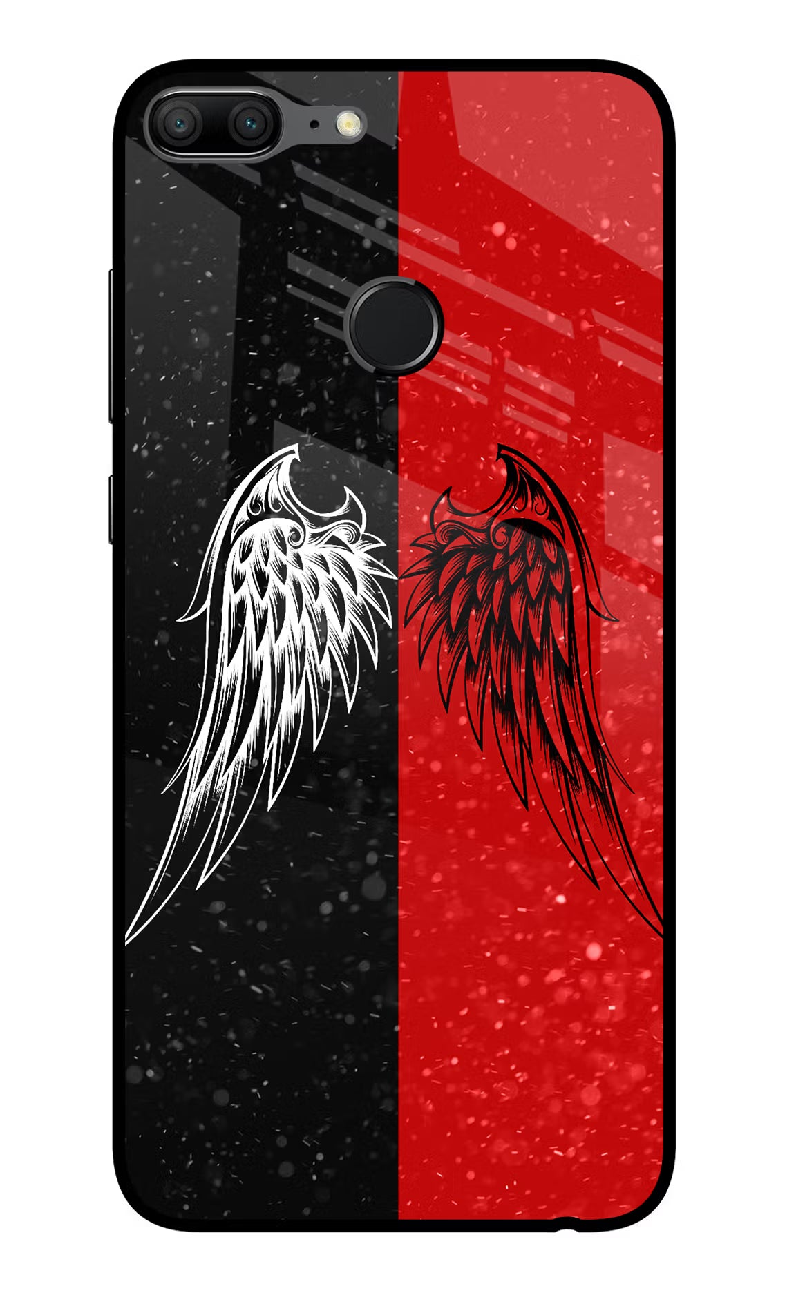 Wings Honor 9 Lite Glass Case Back Cover by Casekaro