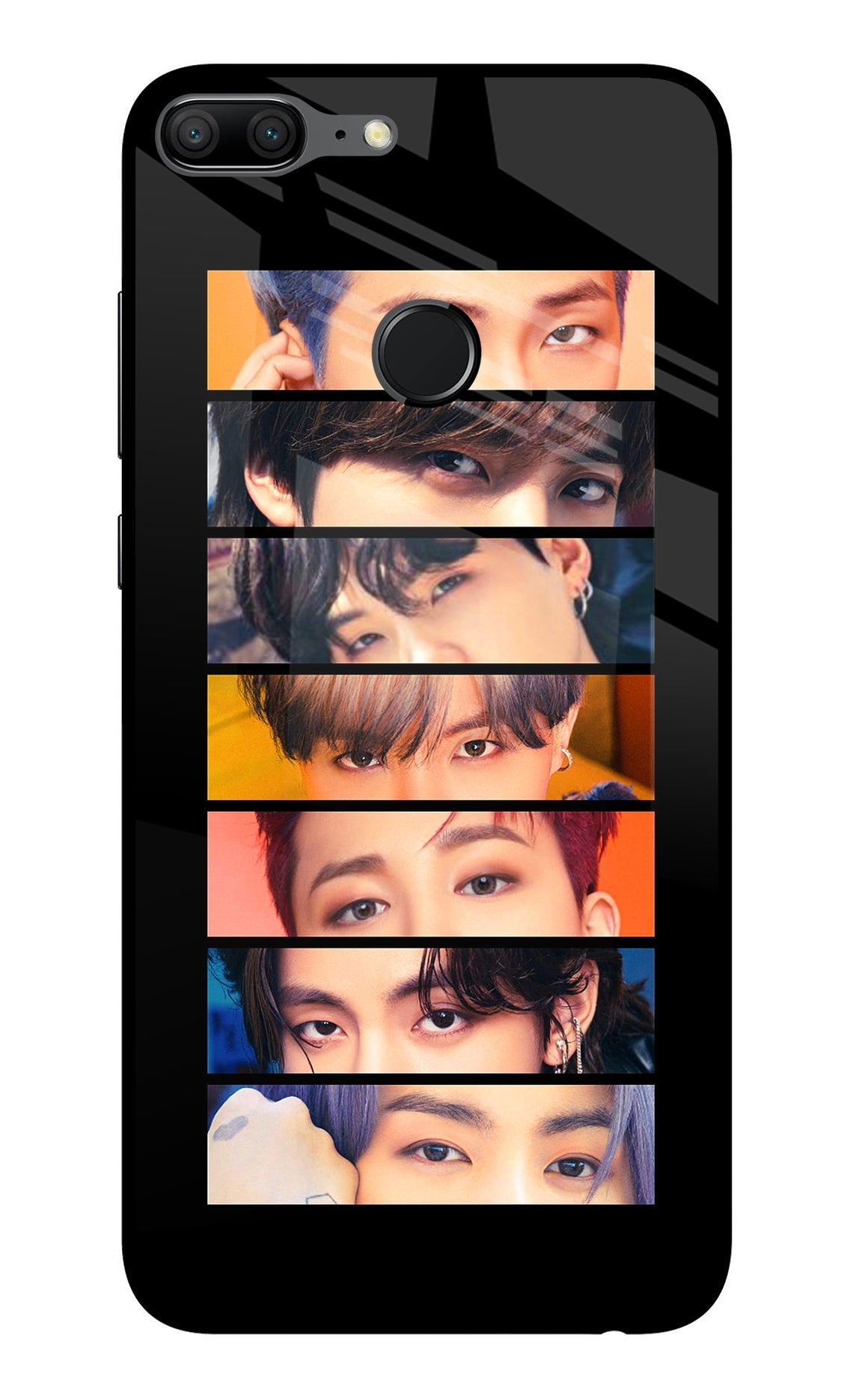 BTS Eyes Honor 9 Lite Glass Case