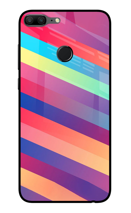 Stripes color Honor 9 Lite Glass Case