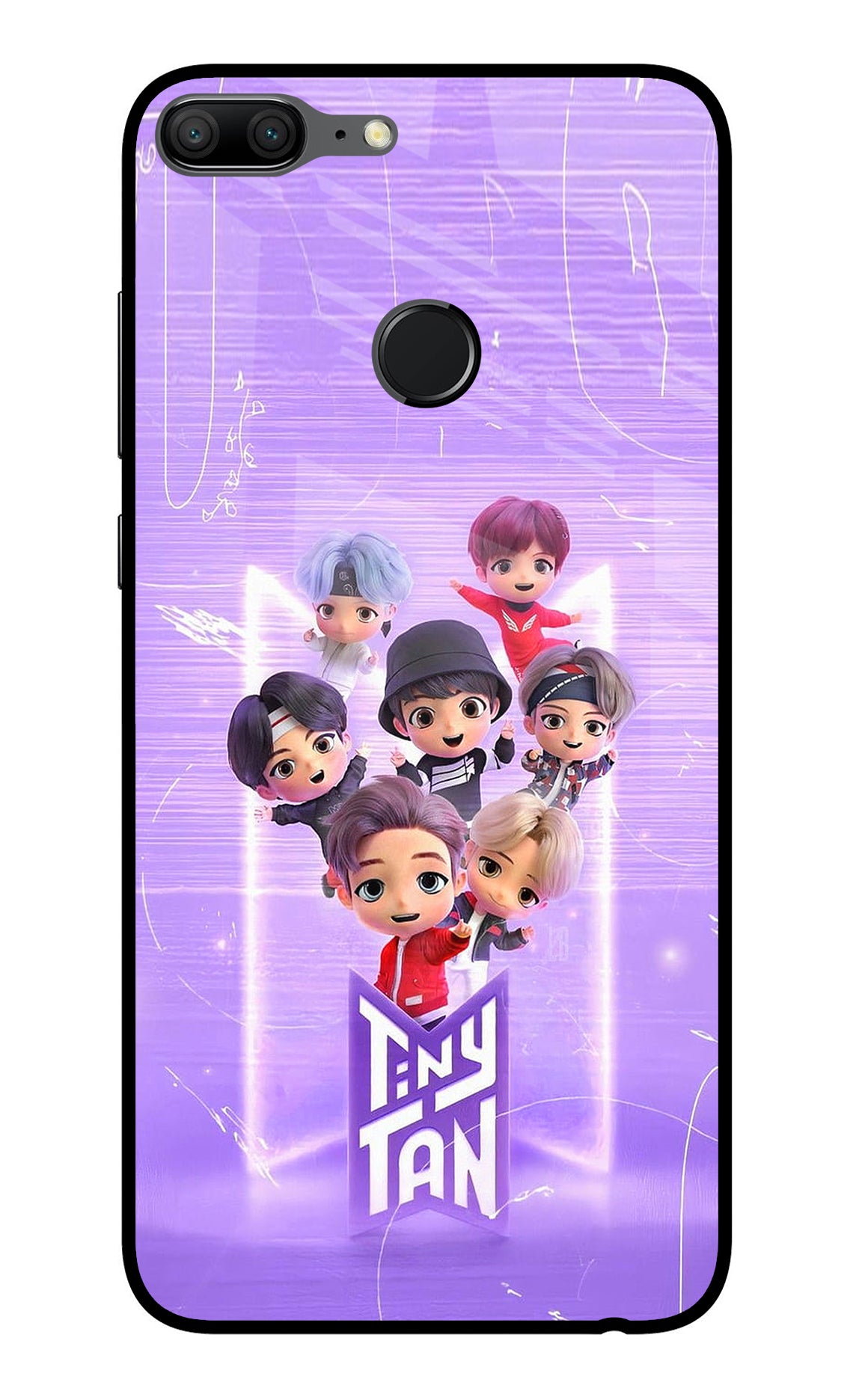 BTS Tiny Tan Honor 9 Lite Glass Case