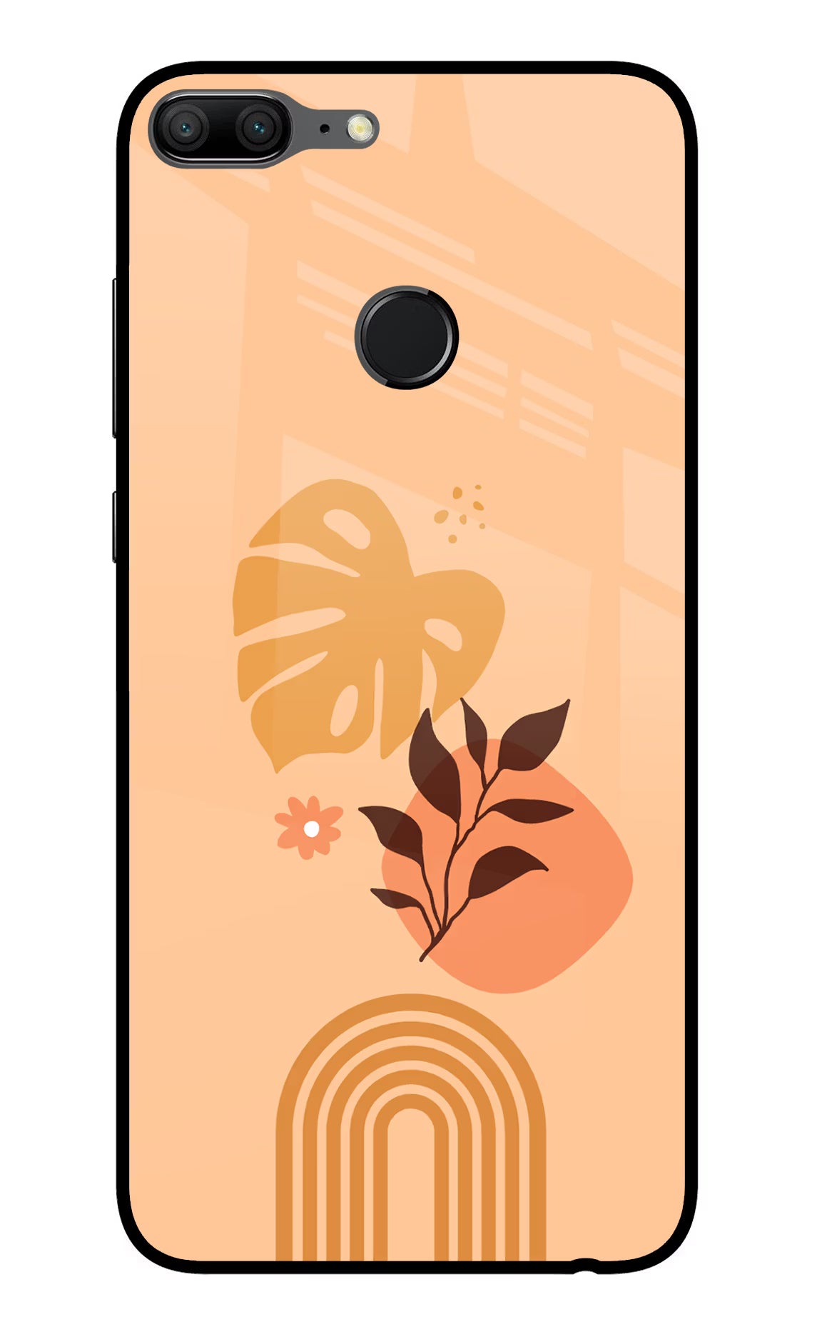 Bohemian Art Honor 9 Lite Glass Case Back Cover by Casekaro