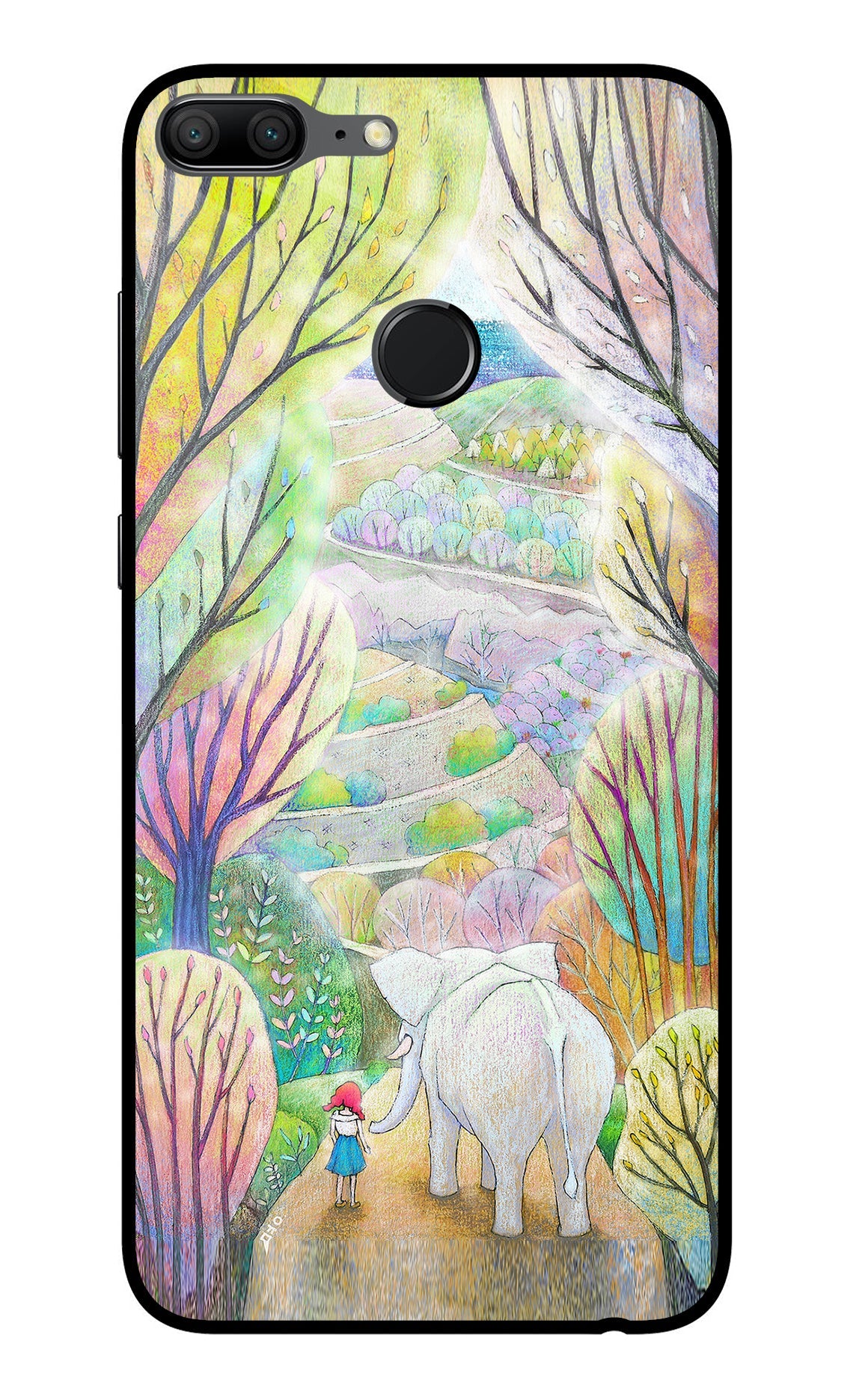 Nature Painting Honor 9 Lite Glass Case