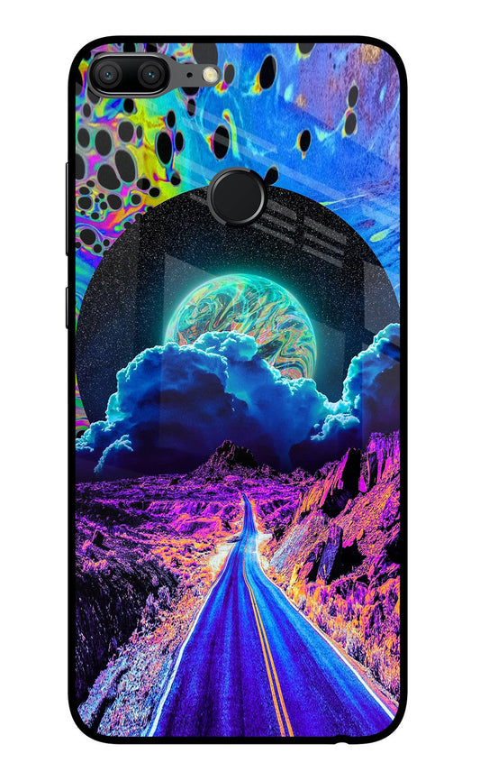 Psychedelic Painting Honor 9 Lite Glass Case