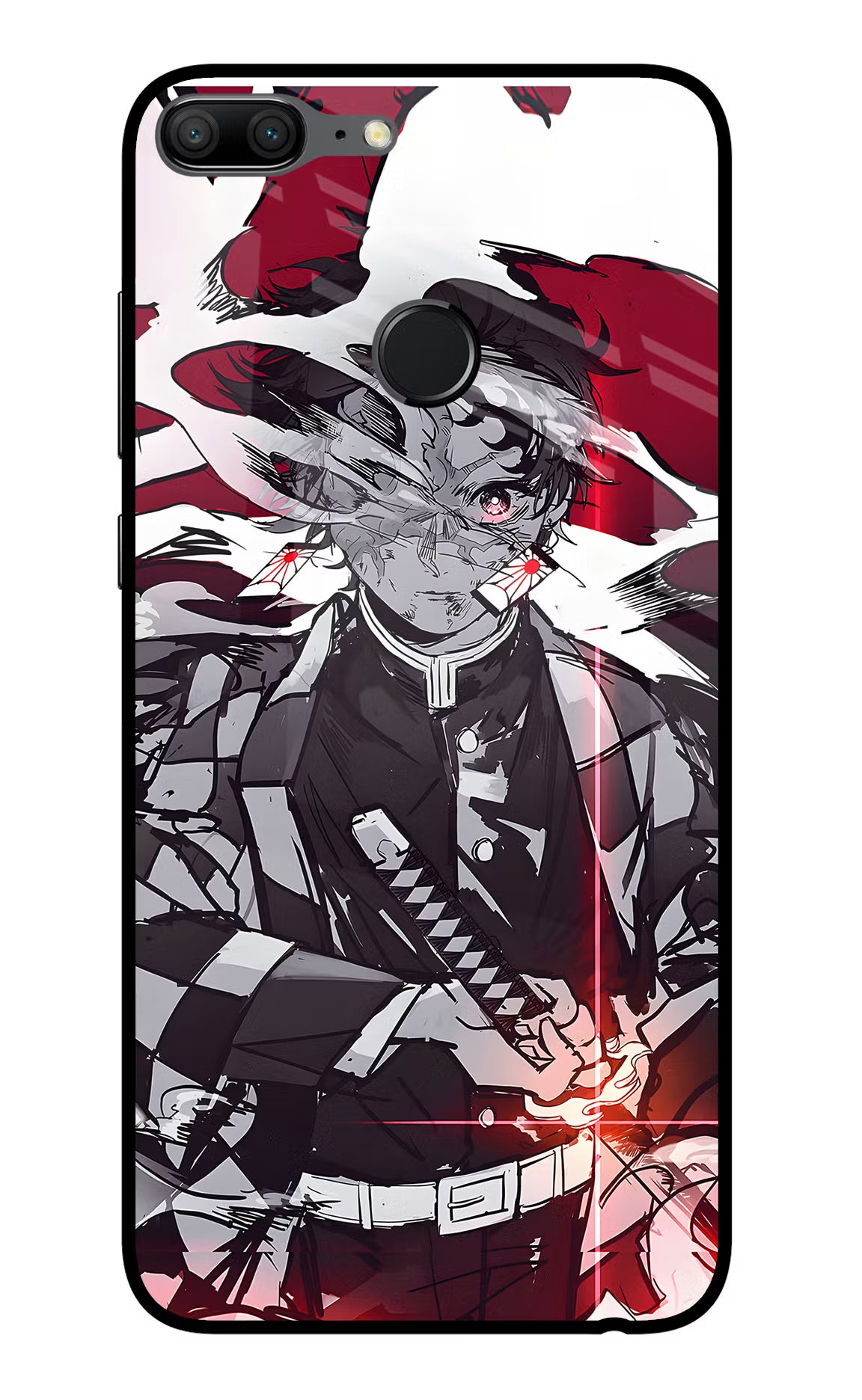 Demon Slayer Honor 9 Lite Glass Case Back Cover by Casekaro