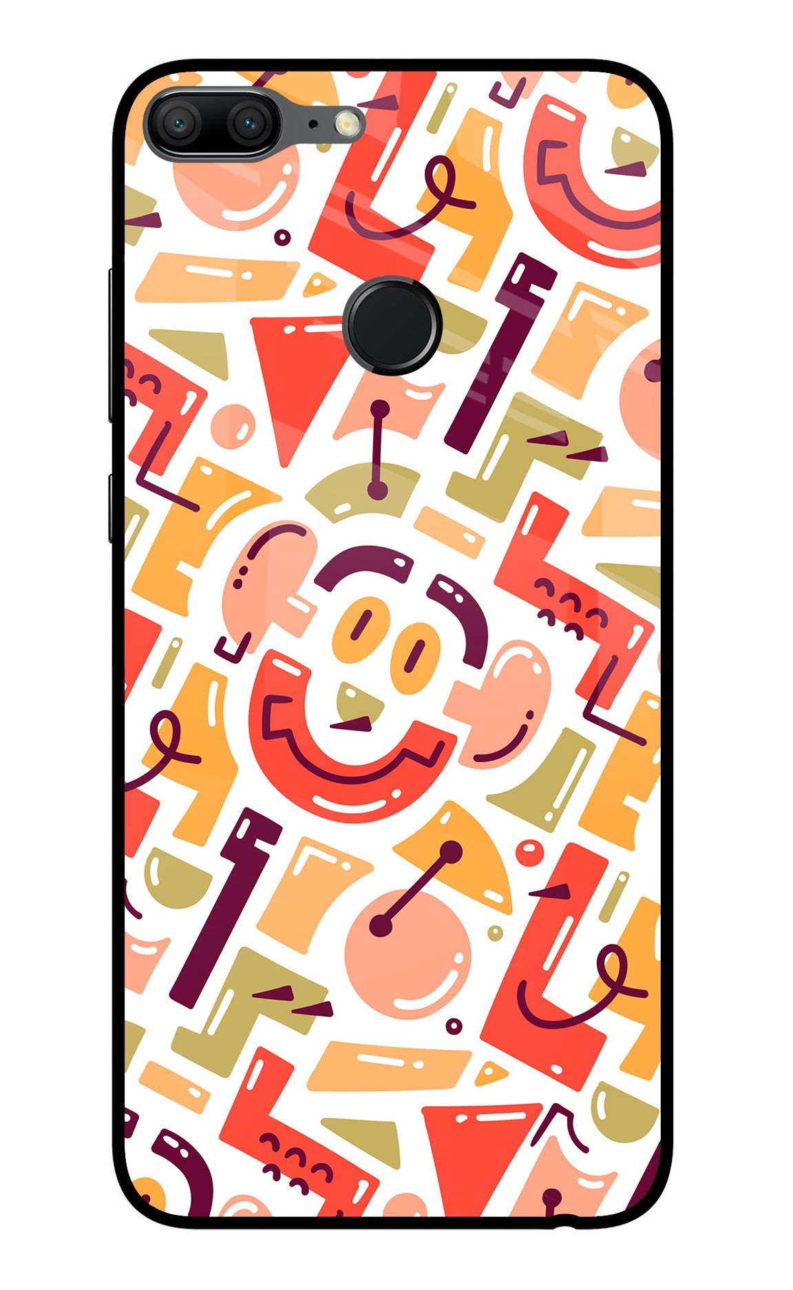 Doodle Pattern Honor 9 Lite Back Cover