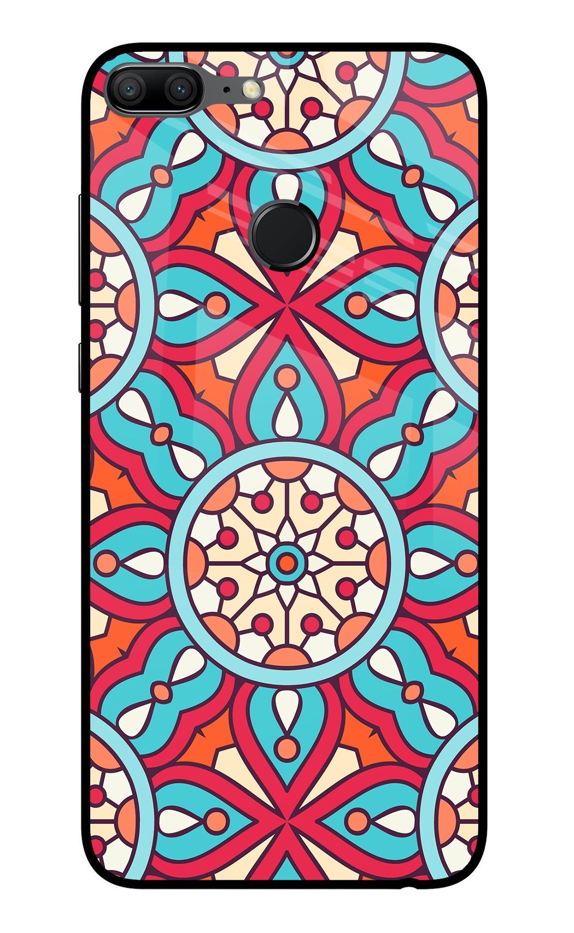 Mandala Geometric Honor 9 Lite Glass Case