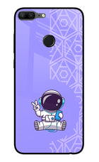 Cute Astronaut Chilling Honor 9 Lite Glass Case