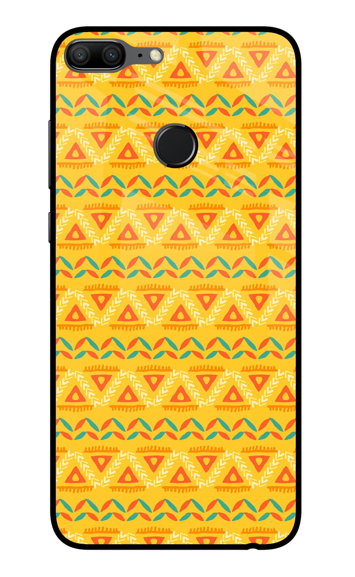 Tribal Pattern Honor 9 Lite Glass Case Back Cover by Casekaro