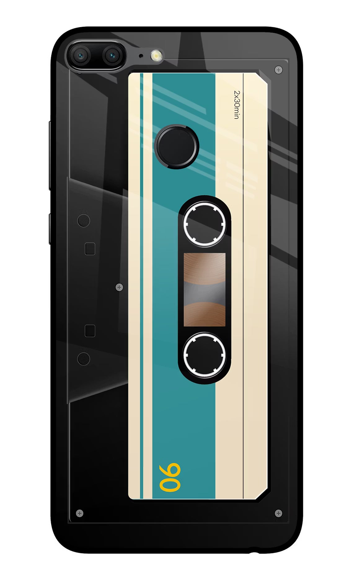 Cassette Honor 9 Lite Glass Case Back Cover by Casekaro