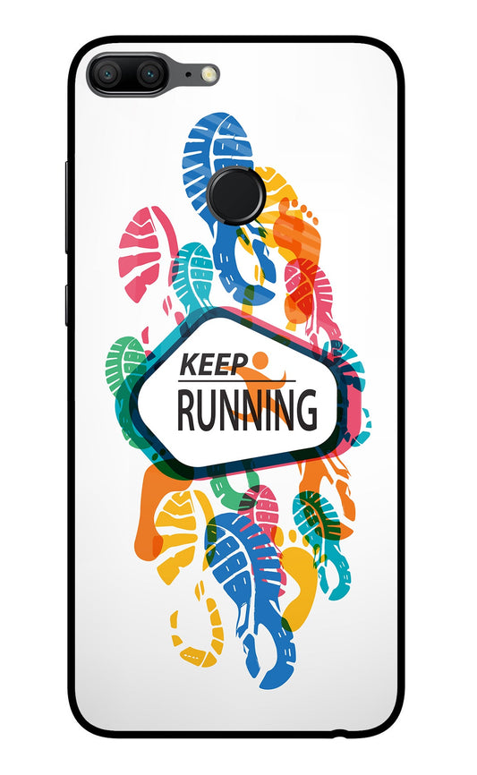 Keep Running Honor 9 Lite Glass Case