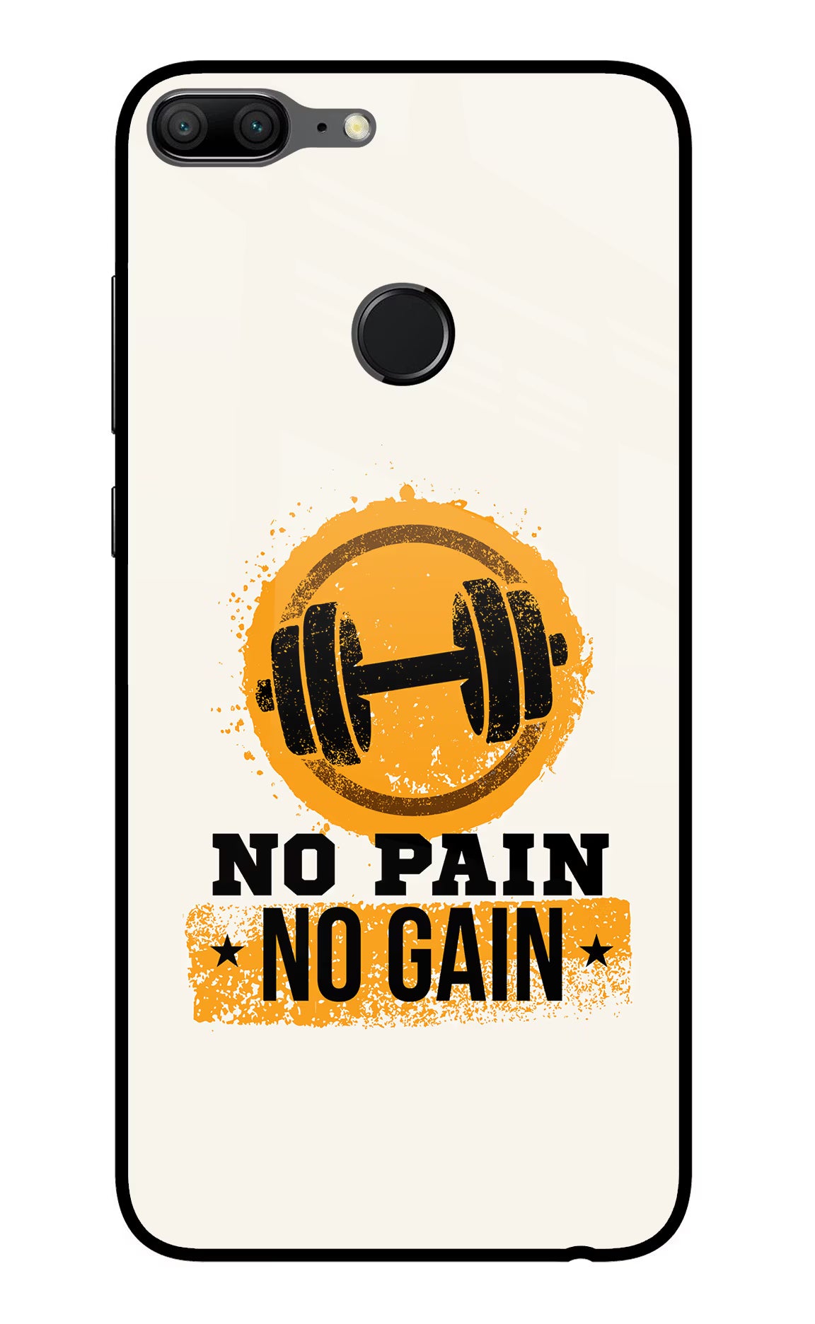 No Pain No Gain Honor 9 Lite Glass Case Back Cover by Casekaro