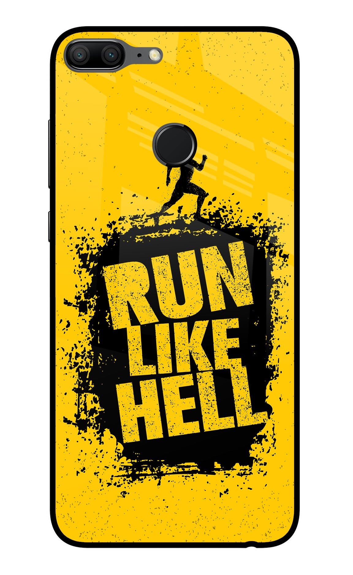 Run Like Hell Honor 9 Lite Glass Case