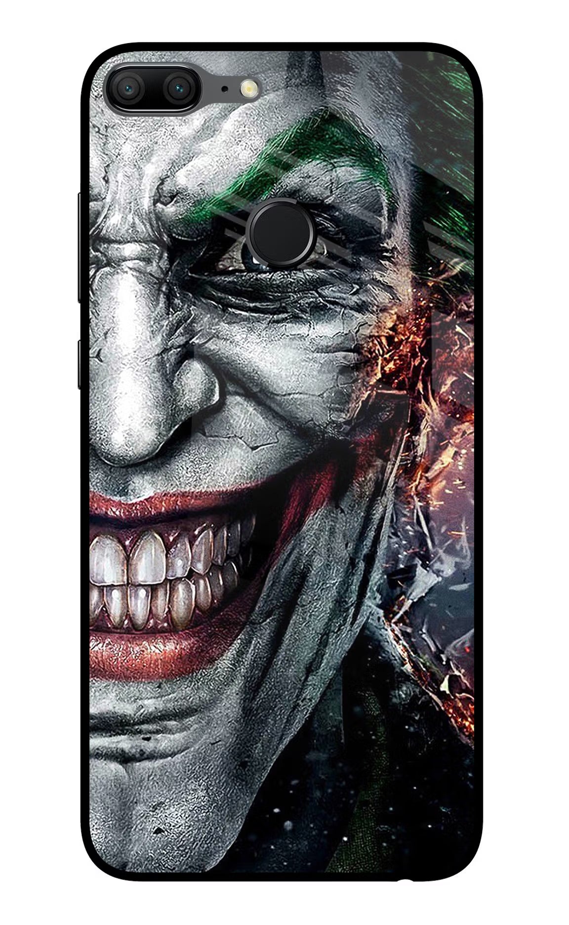 Joker Cam Honor 9 Lite Glass Case Back Cover by Casekaro