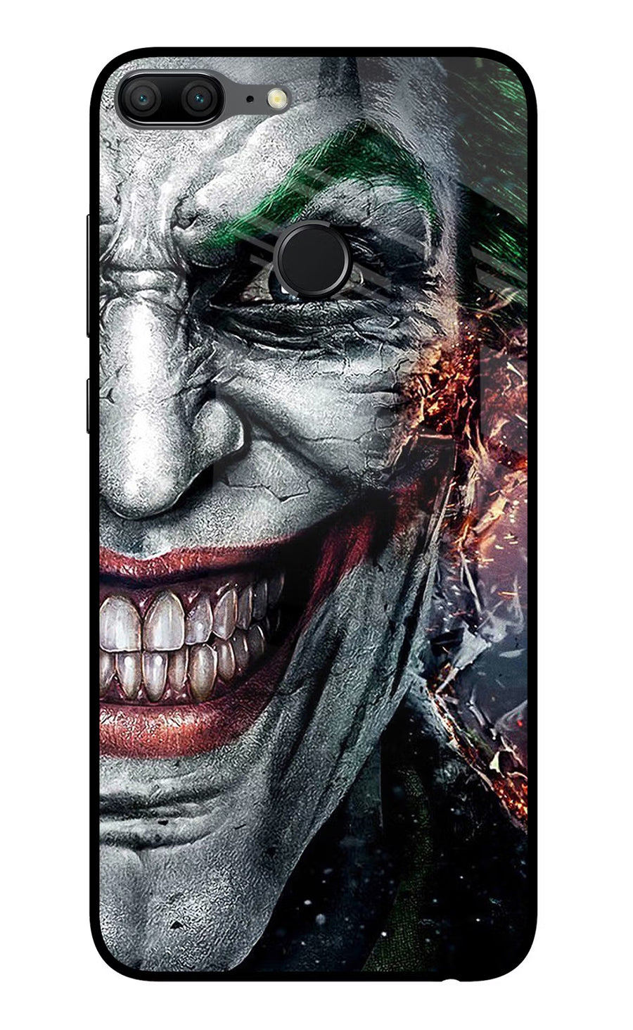 Joker Cam Honor 9 Lite Back Cover, Glass case