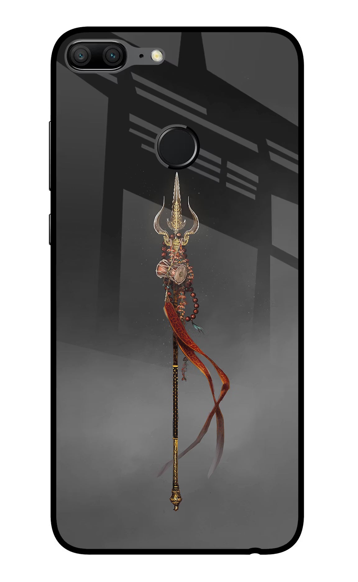 Shiv Trishul Honor 9 Lite Glass Case Back Cover by Casekaro